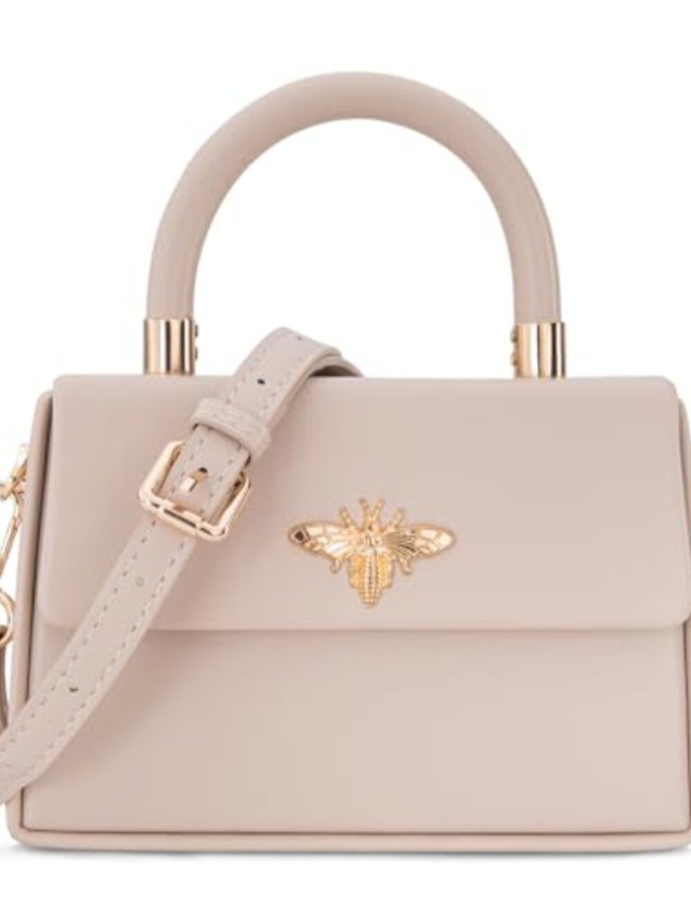 Vegan Leather Mini Top Handle Satchel Crossbody Square Bag